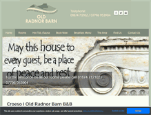 Tablet Screenshot of oldradnorbarn.com